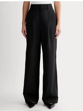 Everlane Way-High Drape Black Pants